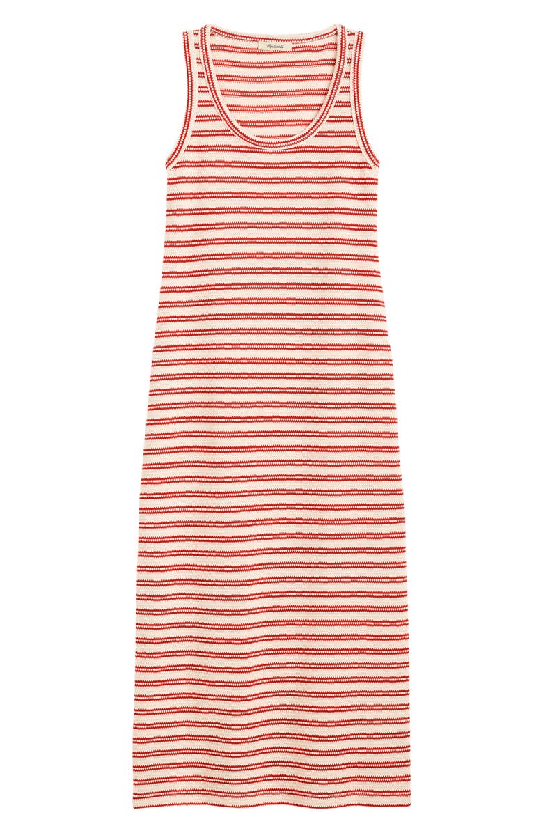 Madewell Scoop Neck Tank Maxi Dress, Alternate, color, Textured Stripe Jacquard