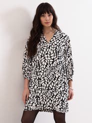 Phase Eight Milicia V-Neck Printed Mini Tunic Dress
