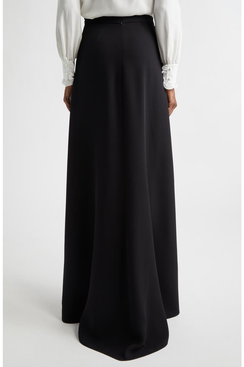Silk Cady Couture Skirt, Alternate, color, BLACK