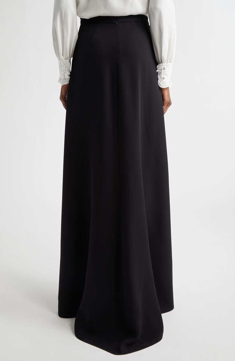 Valentino Silk Cady Couture Skirt, Alternate, color, Black