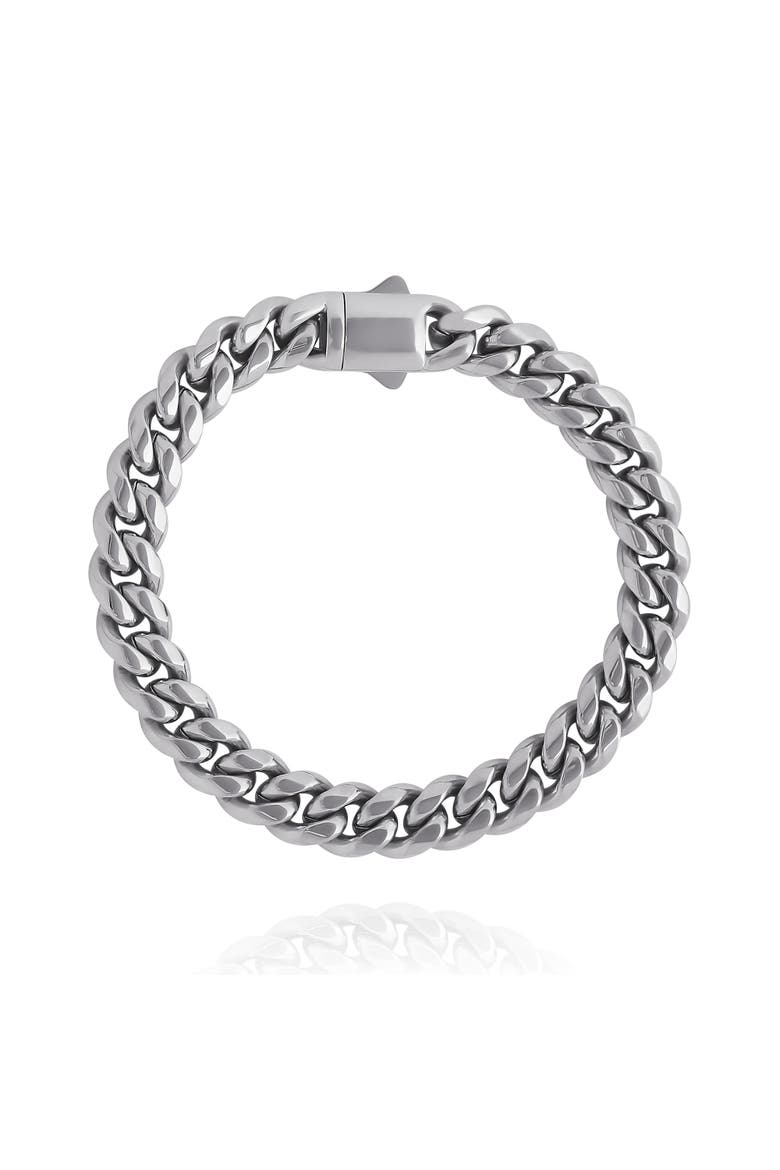 Silver-Tone Woven Chain Bracelet, Main, color, Silver