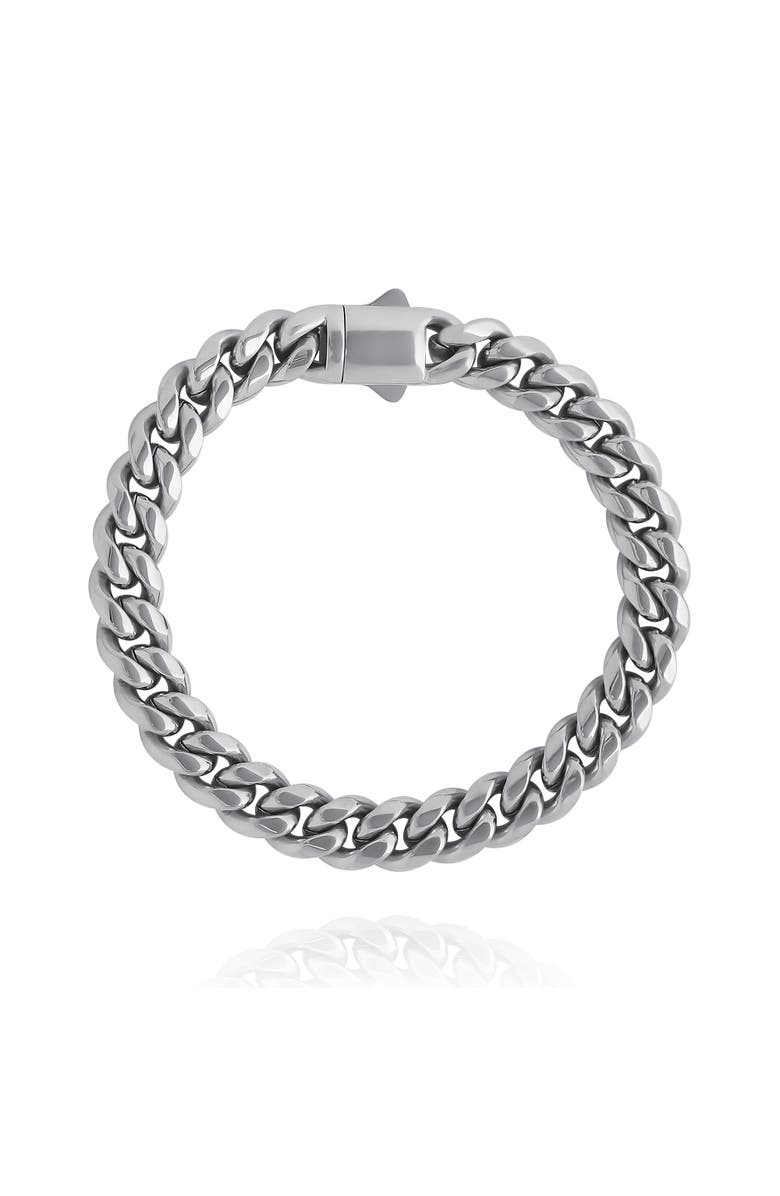 Lucky Brand Silver-Tone Woven Chain Bracelet, Main, color, Silver