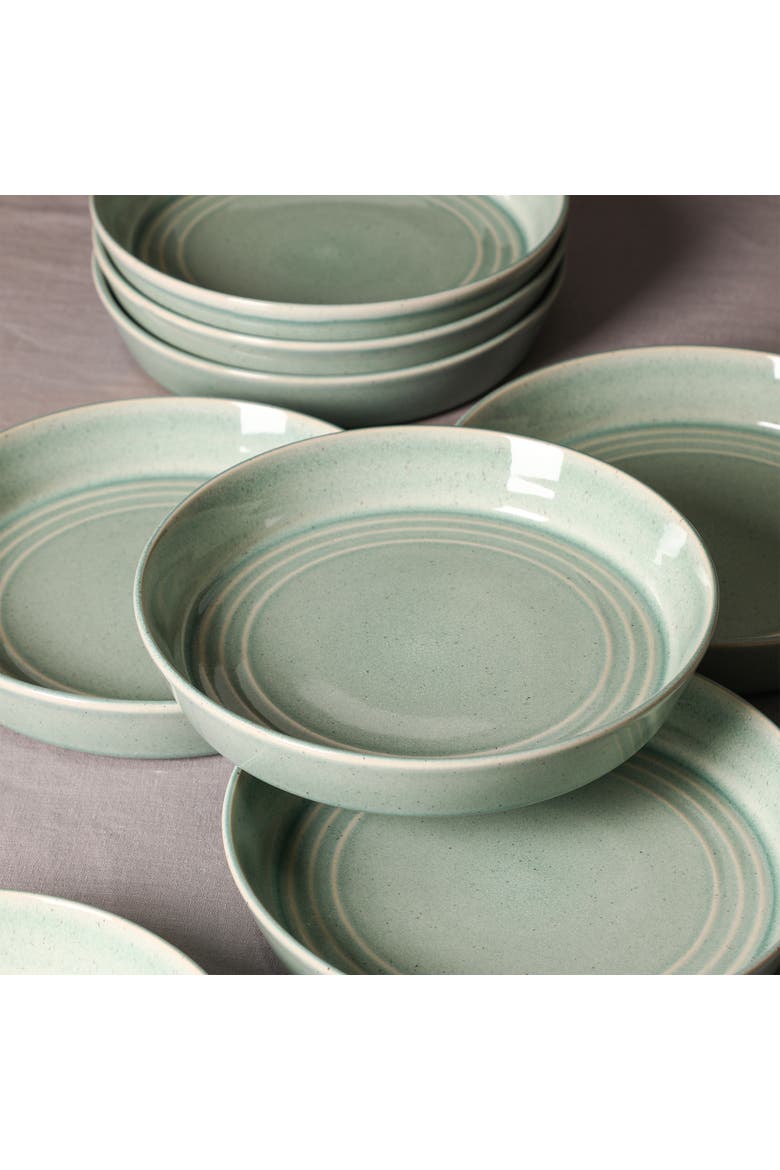 Claire Stoneware 8-Piece Pasta Bowl Set, Alternate, color, Green