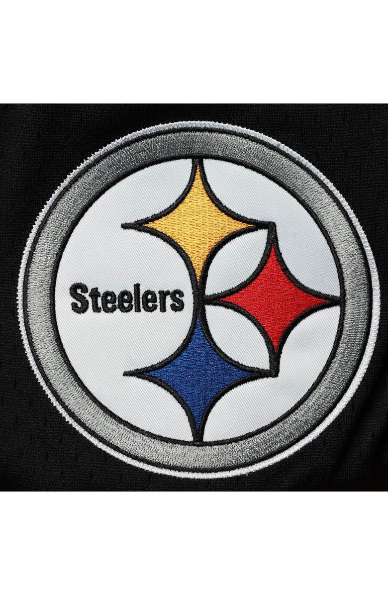 Mitchell & Ness Men's Mitchell & Ness Black Pittsburgh Steelers Just Don Gold Rush Shorts, Alternate, color, Black