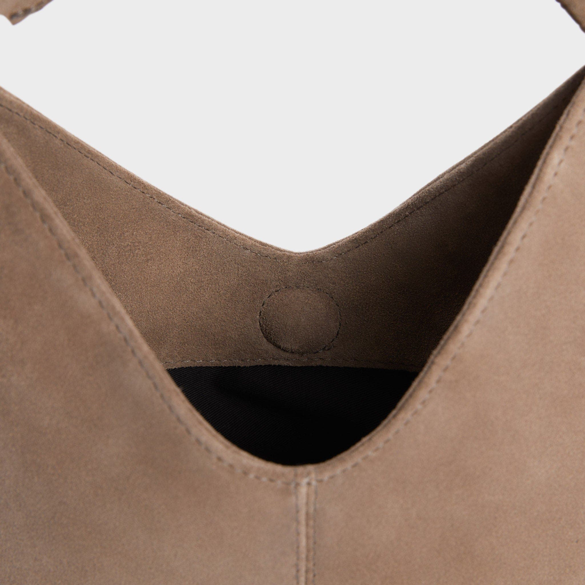 Mia Top Handle Leather Bag, Alternate, color, Clay Suede