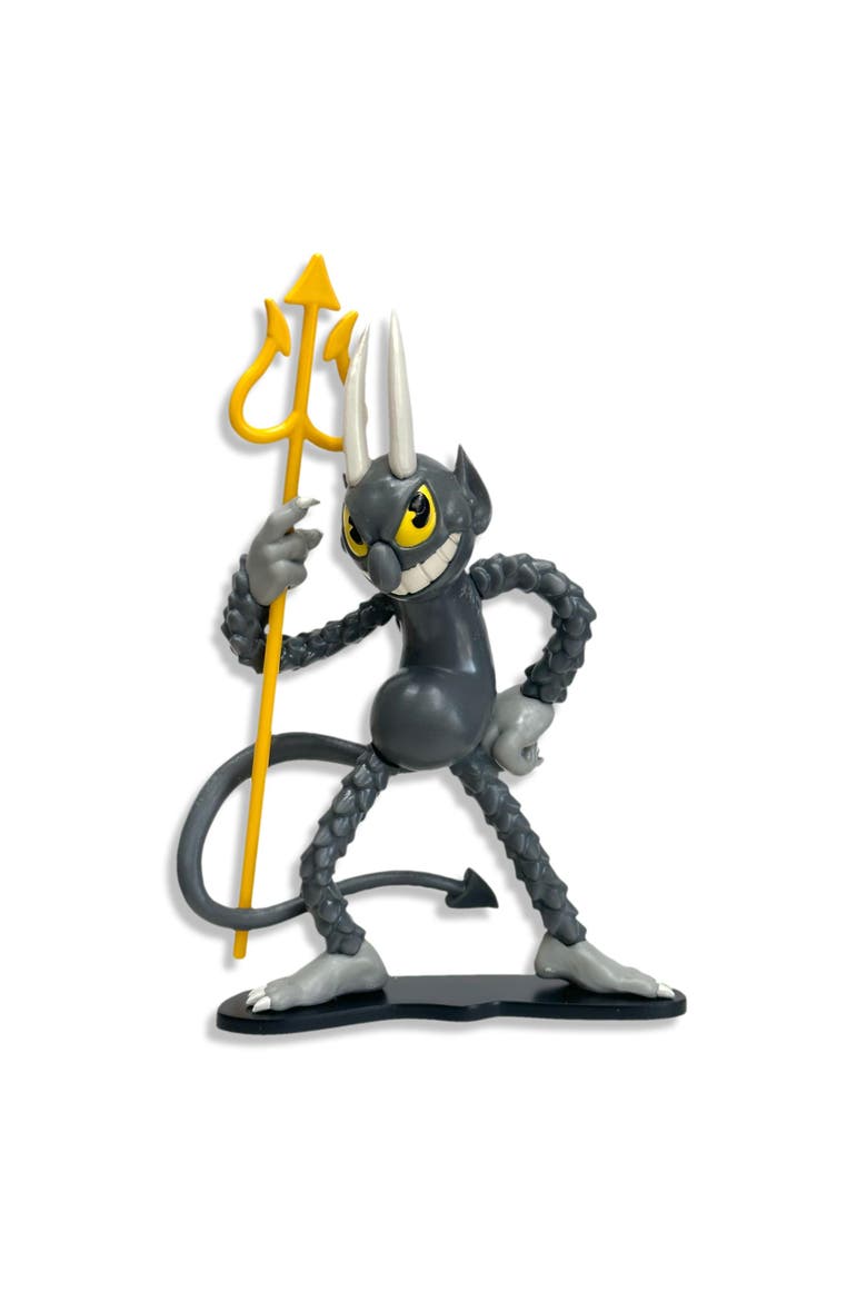 Cuphead Create-A-Figure 4-Inch Mini Figure | The Devil, Main, color, Gray