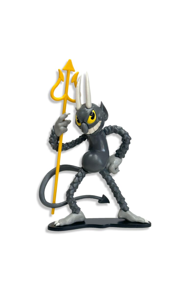 Toynk Cuphead Create-A-Figure 4-Inch Mini Figure | The Devil, Main, color, Gray
