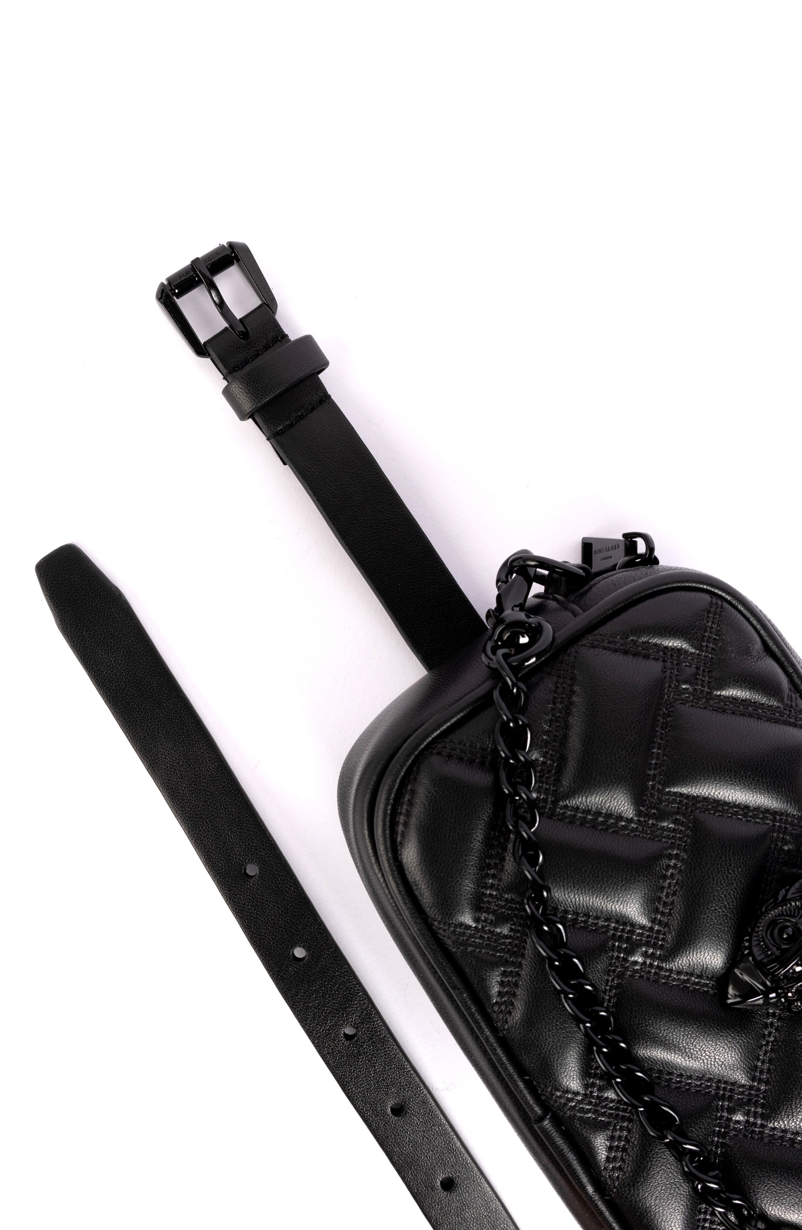 Kurt Geiger London Kensington Drench Quilted Leather Belt Bag, Alternate, color, 