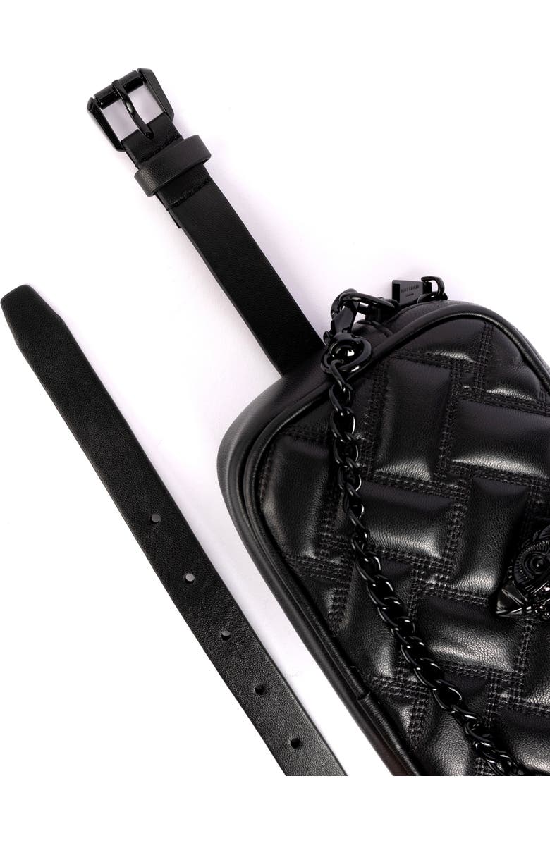 Kurt Geiger London Kensington Drench Quilted Leather Belt Bag, Alternate, color,