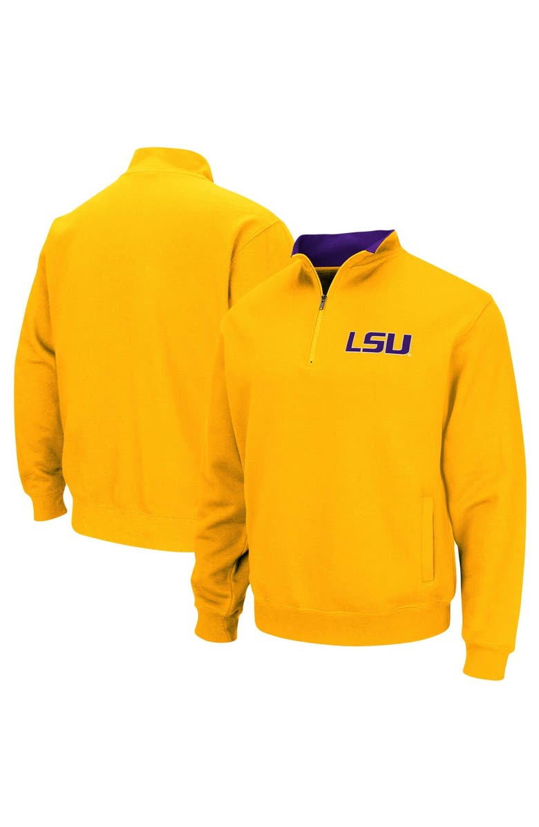 COLOSSEUM Men's Colosseum Gold LSU Tigers Tortugas Logo Quarter-Zip Jacket, Main, color, Gold