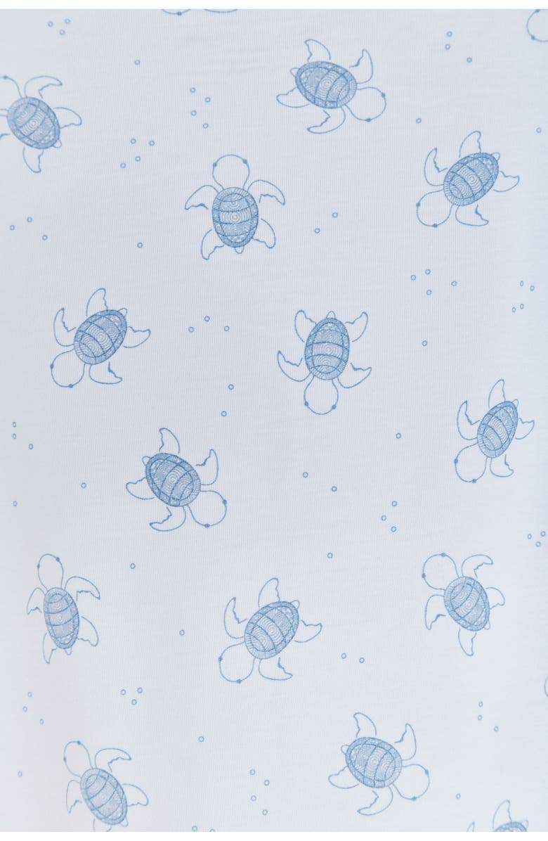 Babycottons Premium Peruvian Pima Cotton Turtles Zip Footed Pajama for Infant, Alternate, color, 