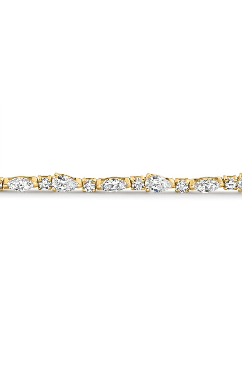 Bliss Diamond 4.10Ct Multi-Stone Diamond 7" Tennis Bracelet 14k Gold Lab Grown, Alternate, color, 