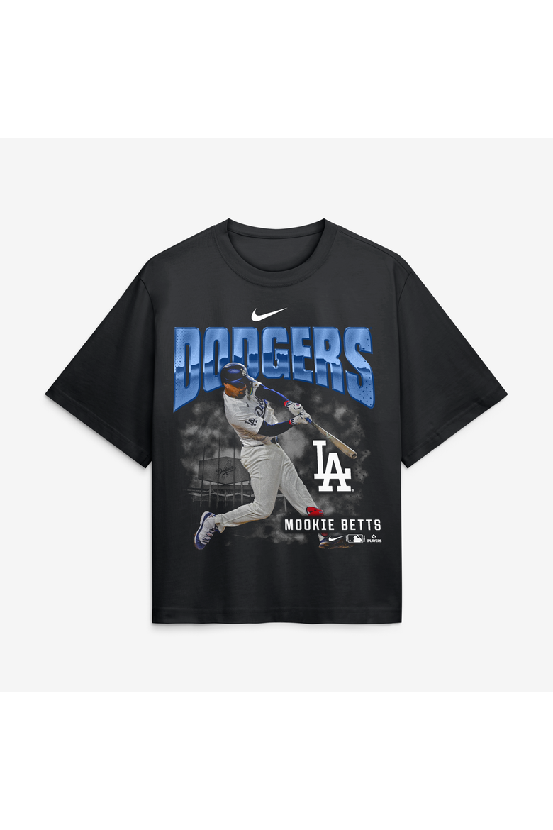 Women's Nike Mookie Betts Black Los Angeles Dodgers Premium Essentials Boxy T-Shirt, Main, color, Black