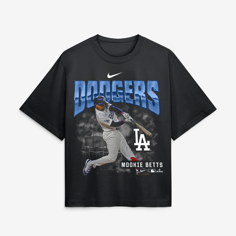 Women's Nike Mookie Betts Black Los Angeles Dodgers Premium Essentials Boxy T-Shirt