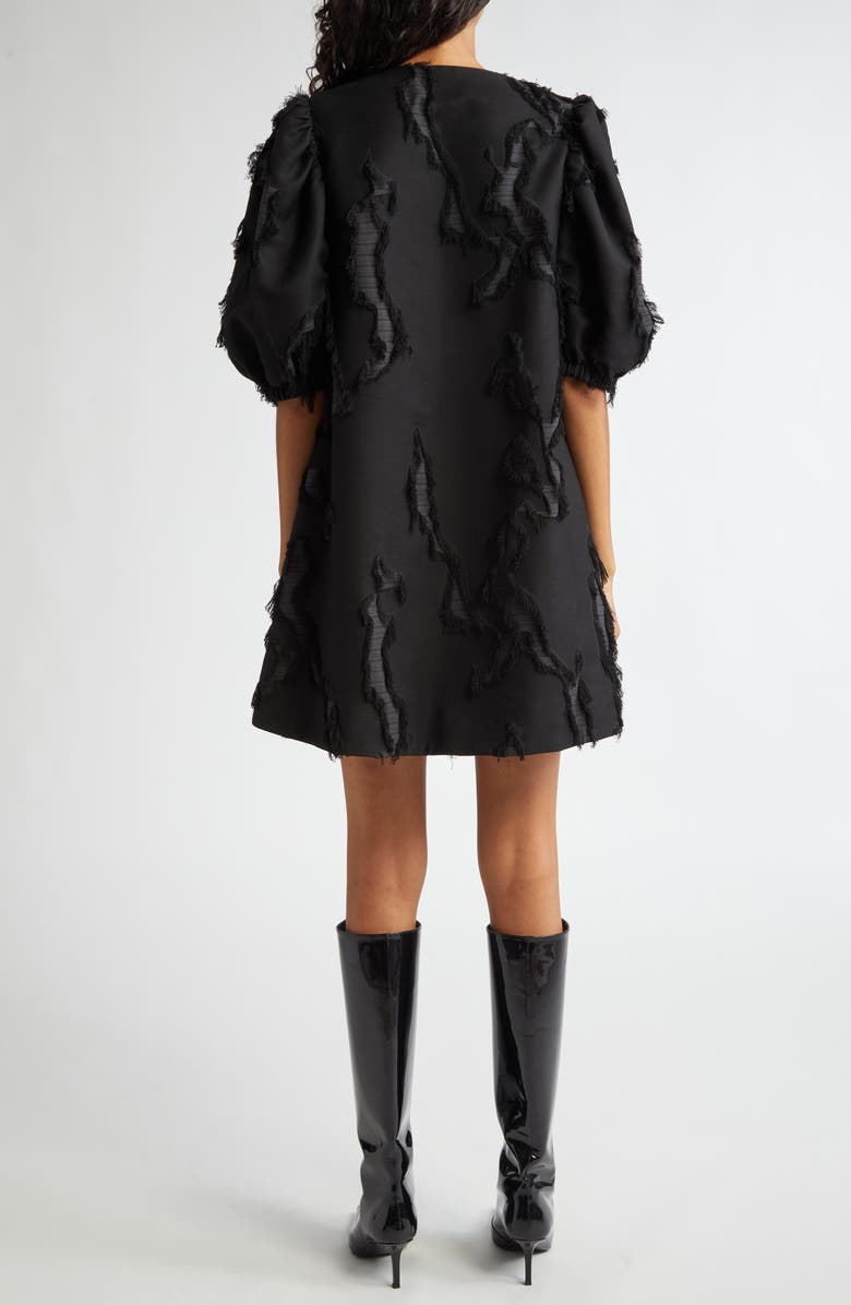 Stine Goya Mixed Media Elbow Sleeve Shift Minidress, Alternate, color, 