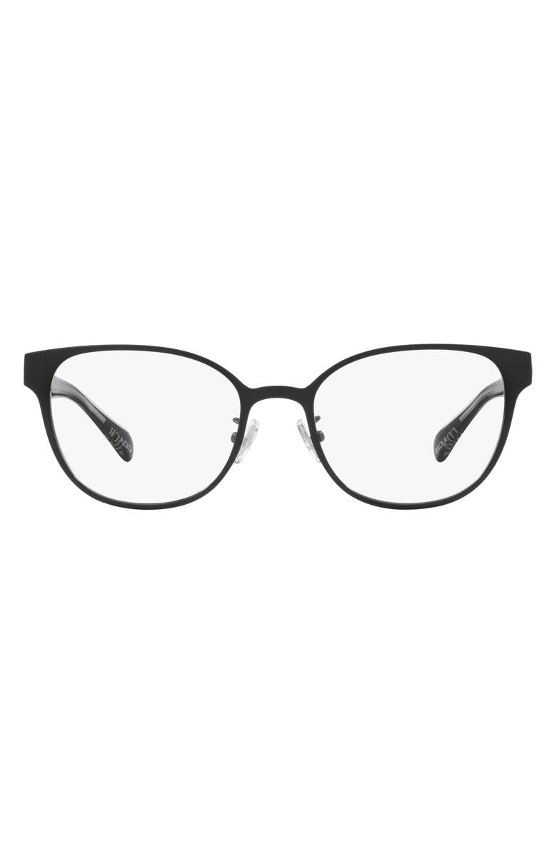 COACH 53mm Square Optical Glasses, Main, color, 