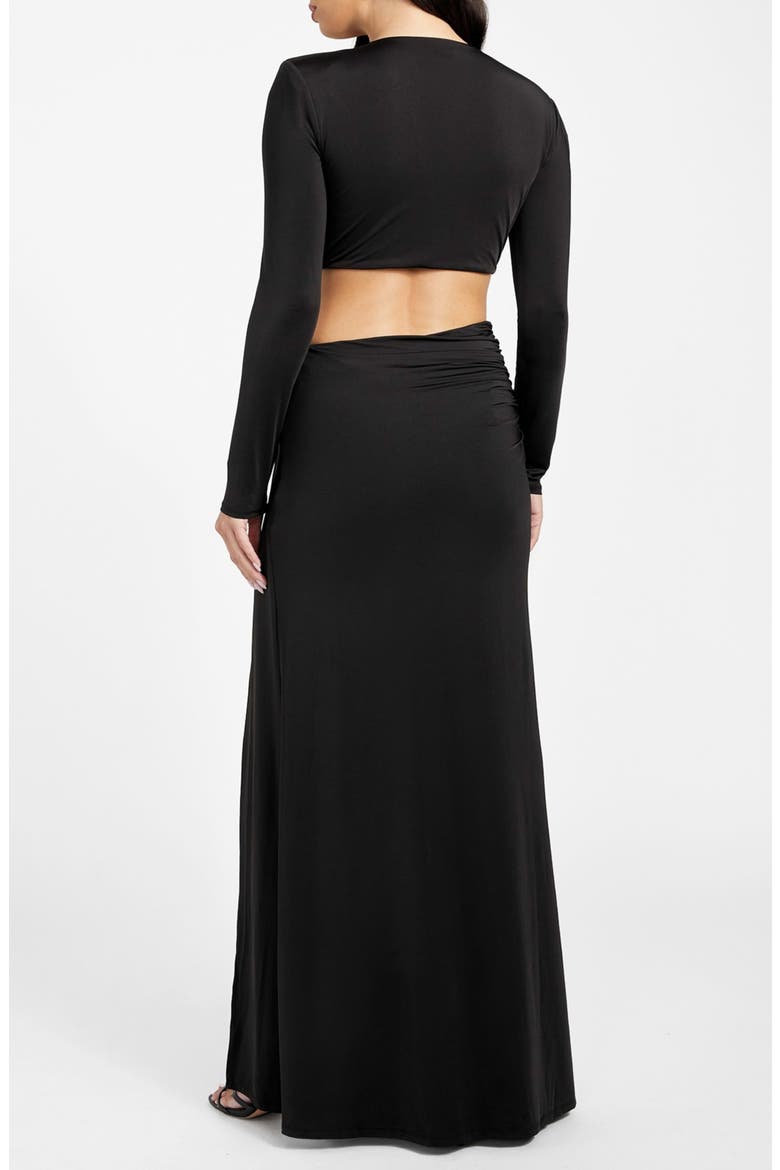 Elsa Long Sleeve Maxi Dress, Alternate, color, JBLACK-BLACK
