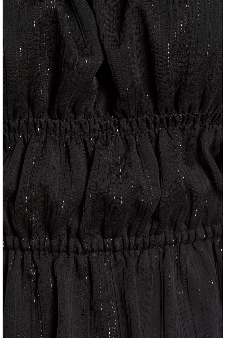 Deya Smocked Strapless Top, Alternate, color, BLACK