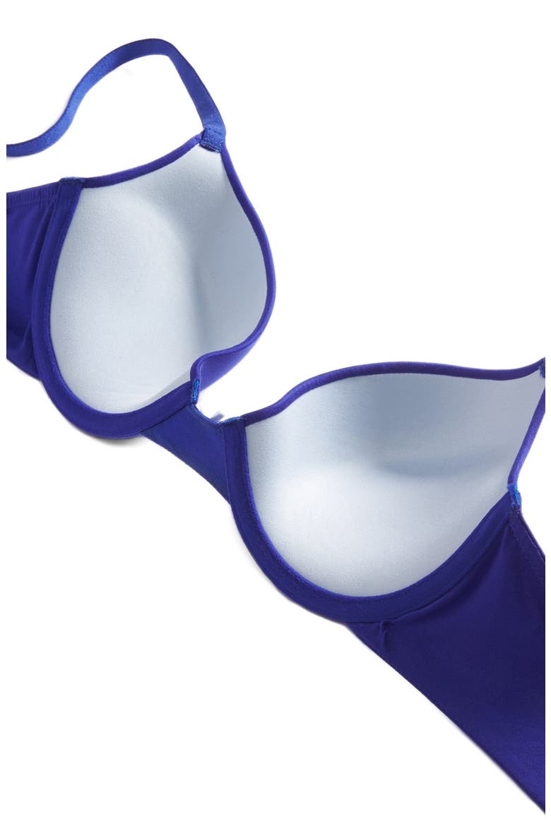 'Forever Perfect' Push-Up Bra, Alternate, color, GONZO BLUE