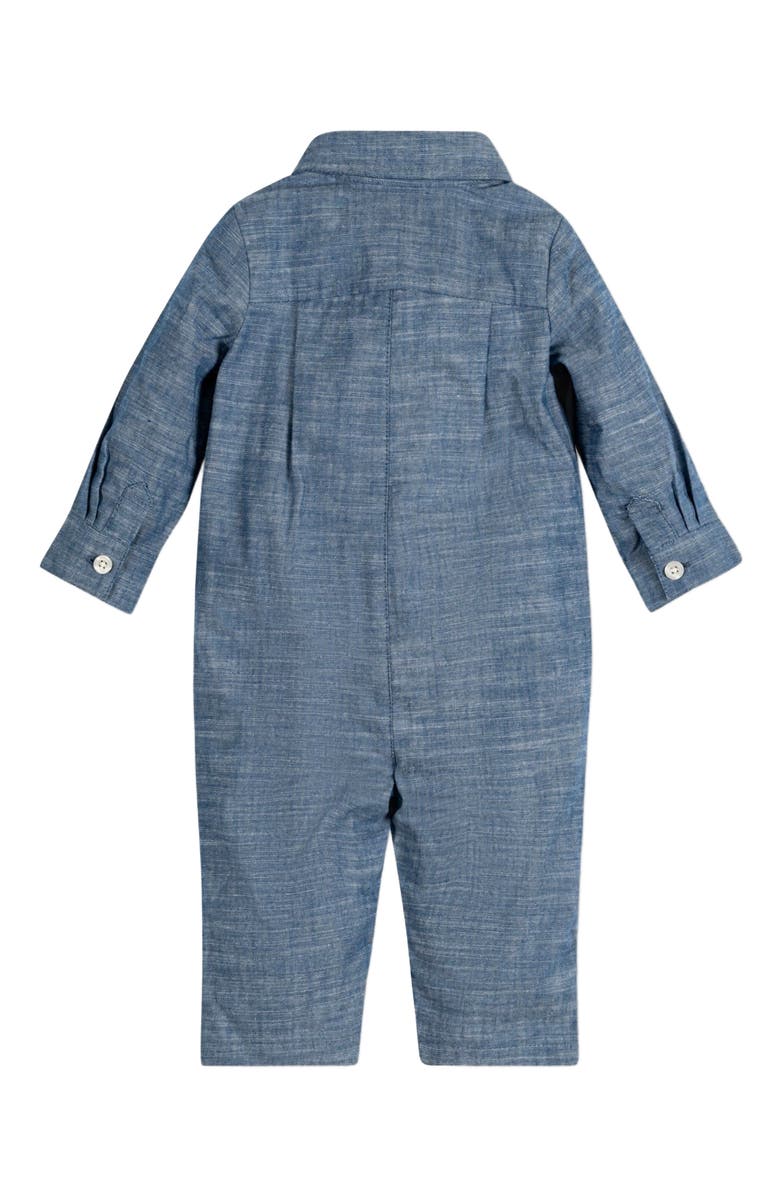 Hope & Henry Baby Organic Long Sleeve Button Front Romper, Infant, Alternate, color, 