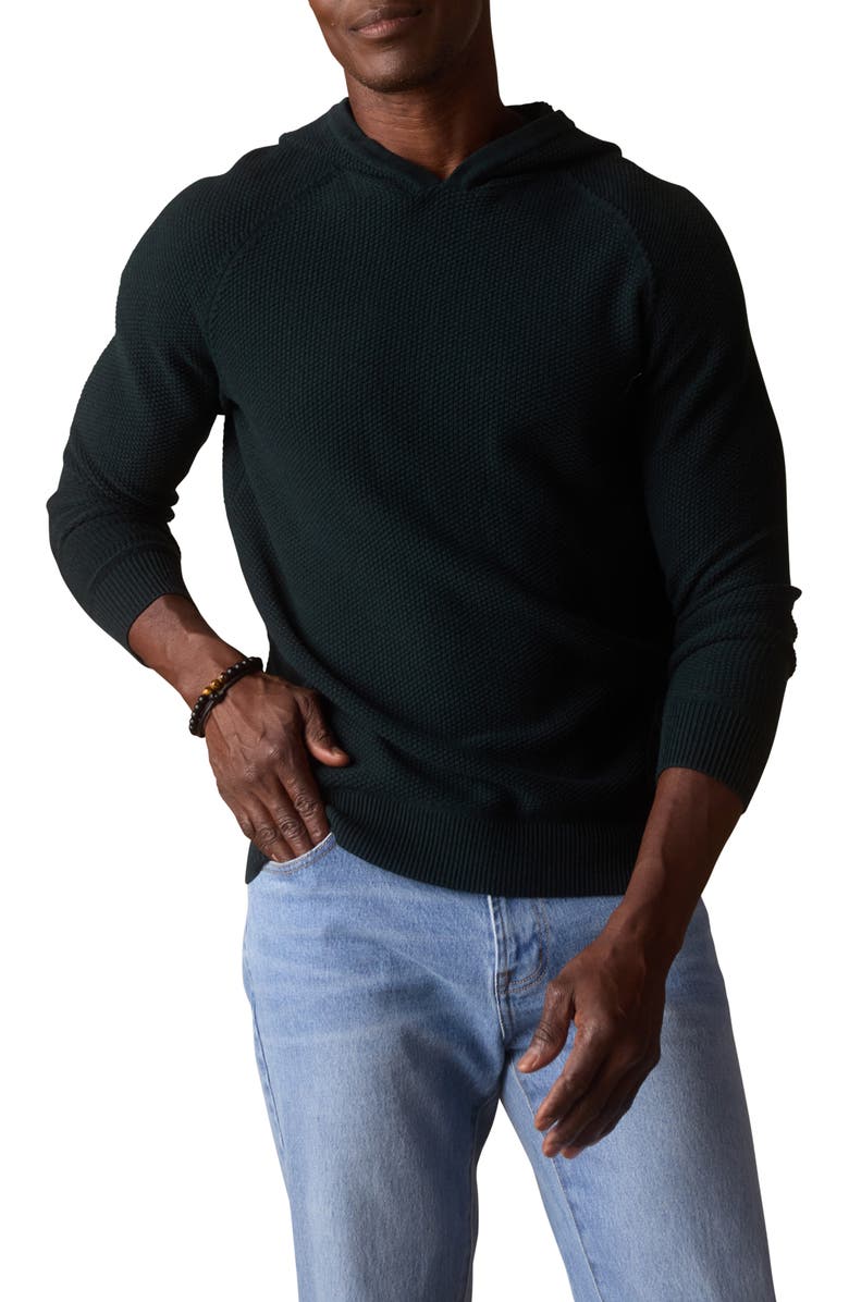 The Normal Brand Cotton & CoolMax<sup>®</sup> Blend Hoodie Sweater, Main, color, Varsity Green