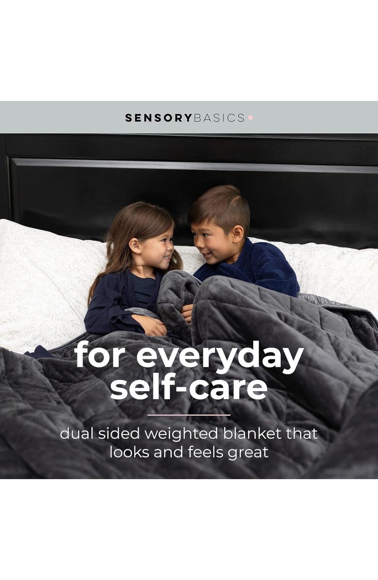 Sensory Basics Weighted Blanket, 8 lbs, 60x88 Inch, Twin, Sensory Compression, Alternate, color, 