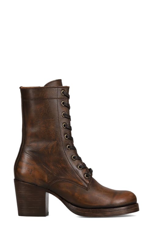 Frye Jean Lace-up Boot In Brown