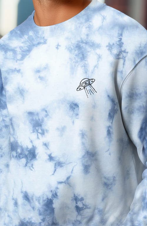 DALIX DALIX UFO TIE DYE CREWNECK SWEATSHIRT 