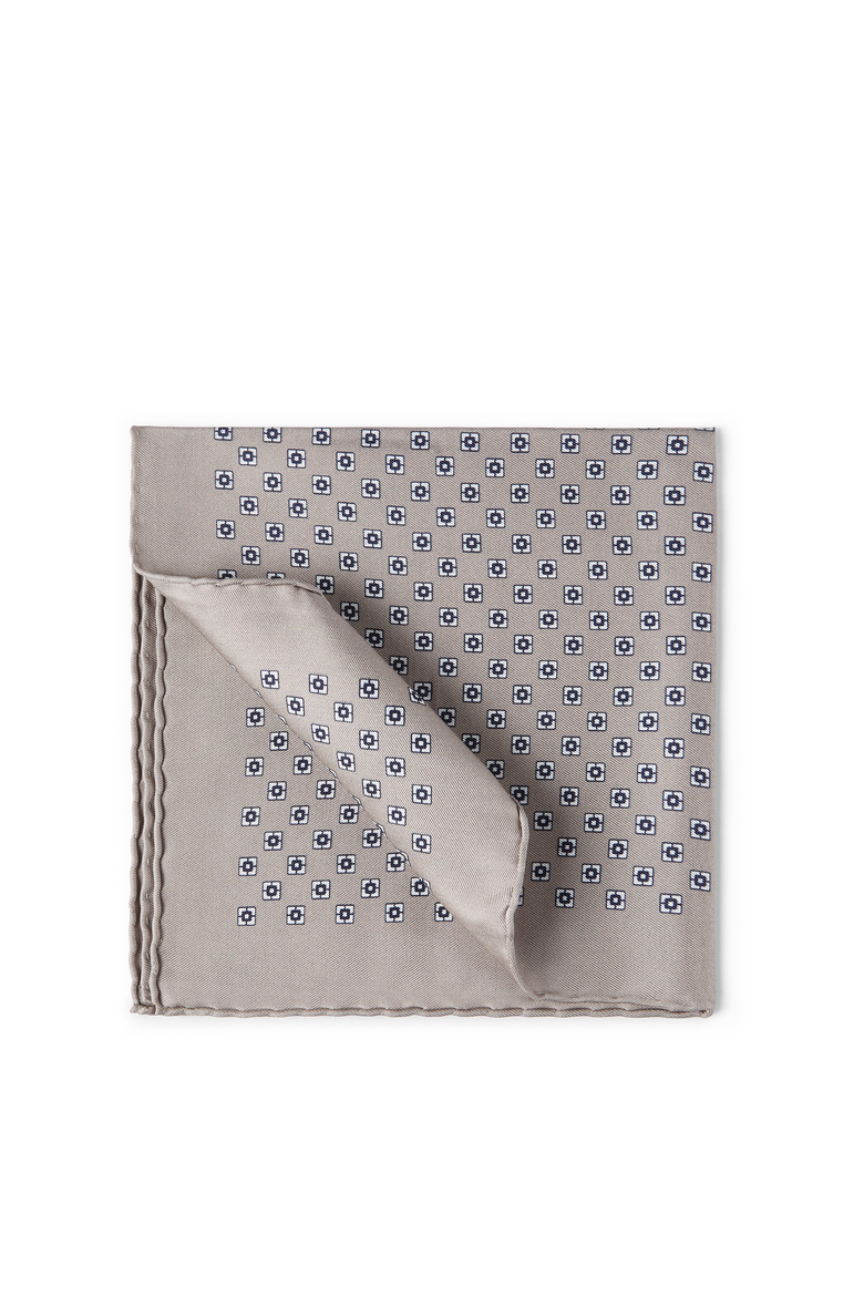 Silk pocket square, Main, color, Light Brown