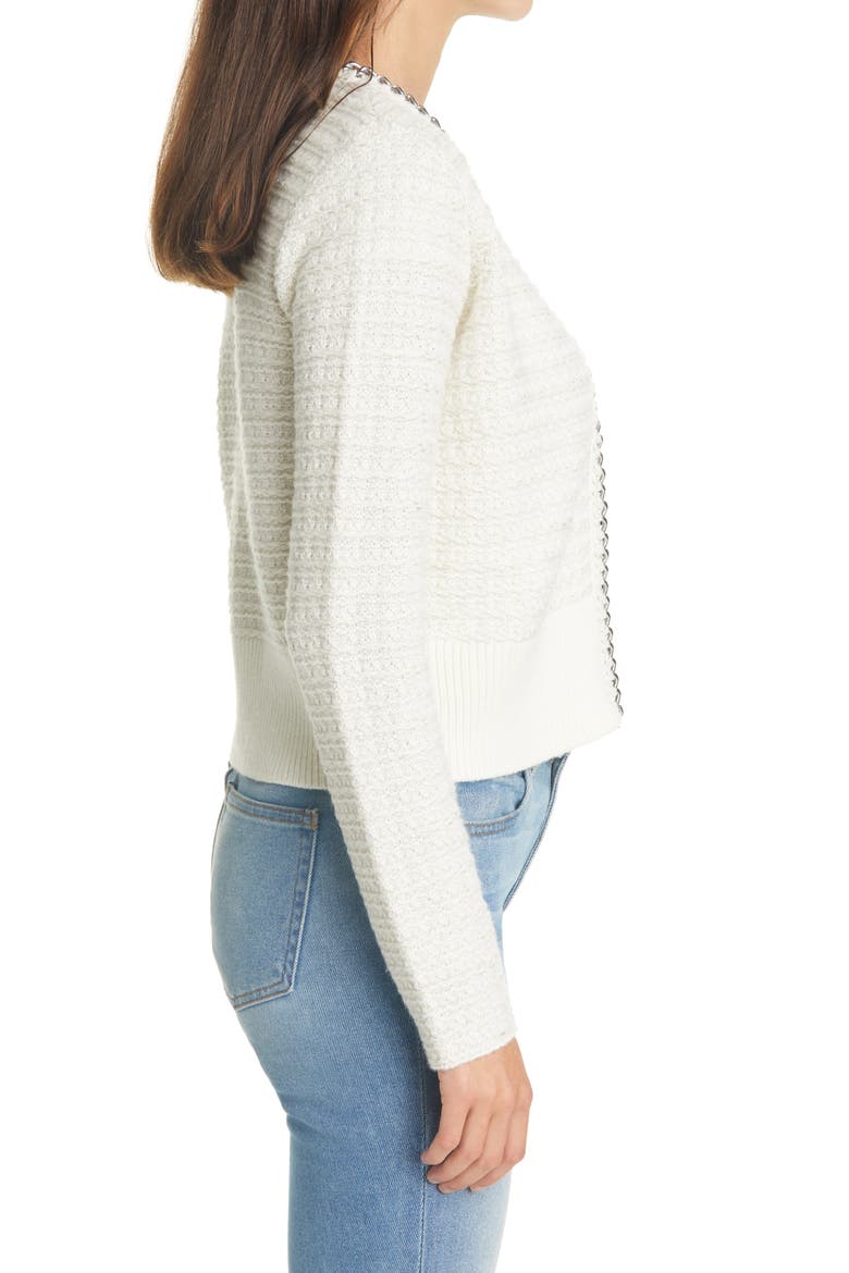Eloda Cardigan, Alternate, color, WHITE