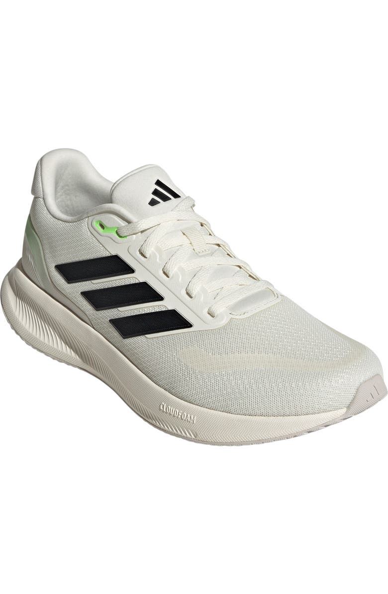 adidas Runfalcon 5 Running Shoe, Main, color, Off White/ Black/ Lime Burst