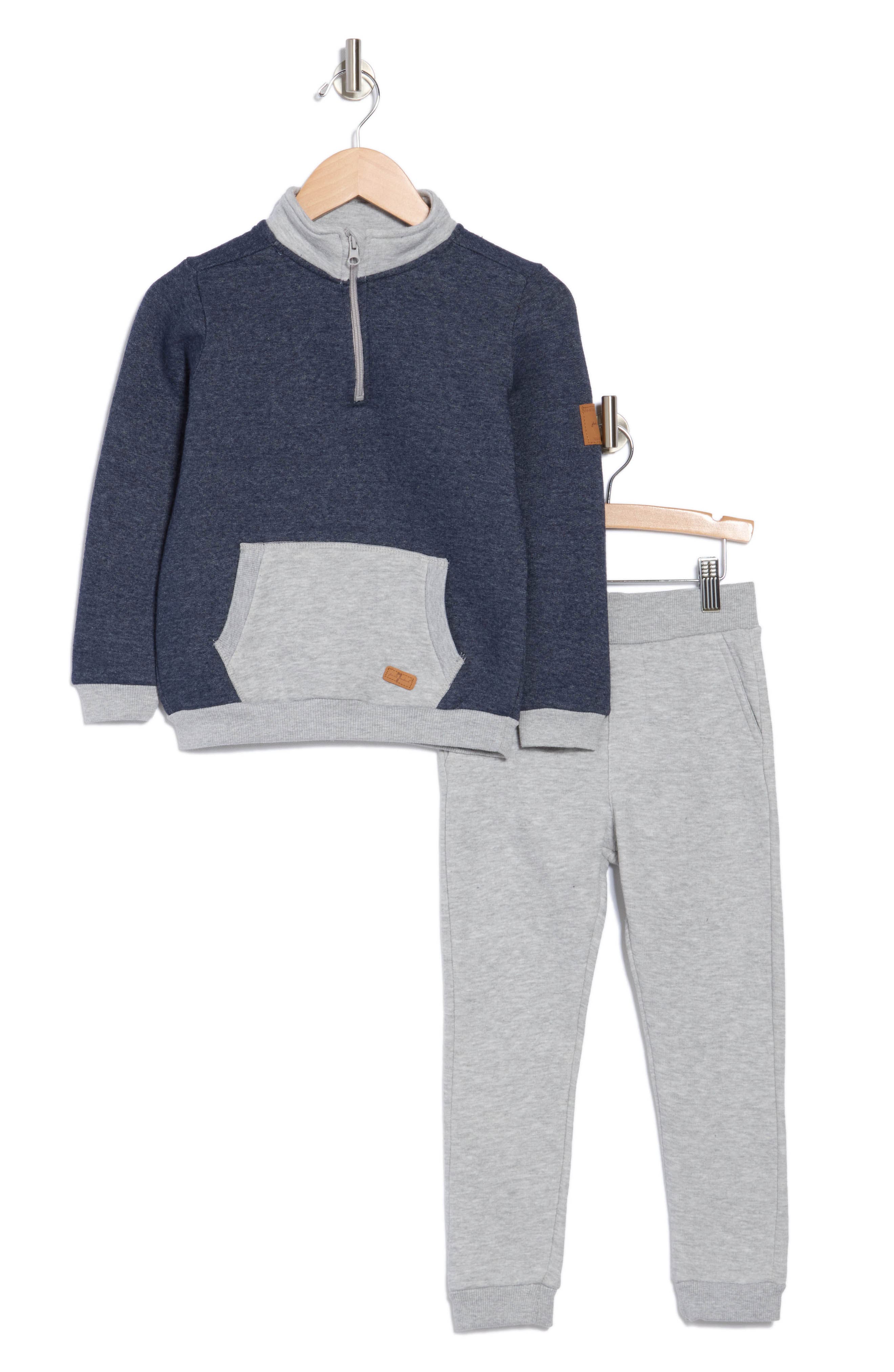 7 For All Mankind Kids' Fleece Pullover & Joggers Set