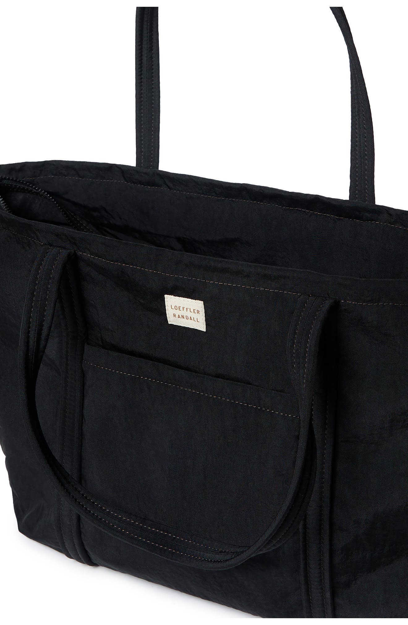 Loeffler Randall Dina Nylon Travel Tote, Alternate, color, Black