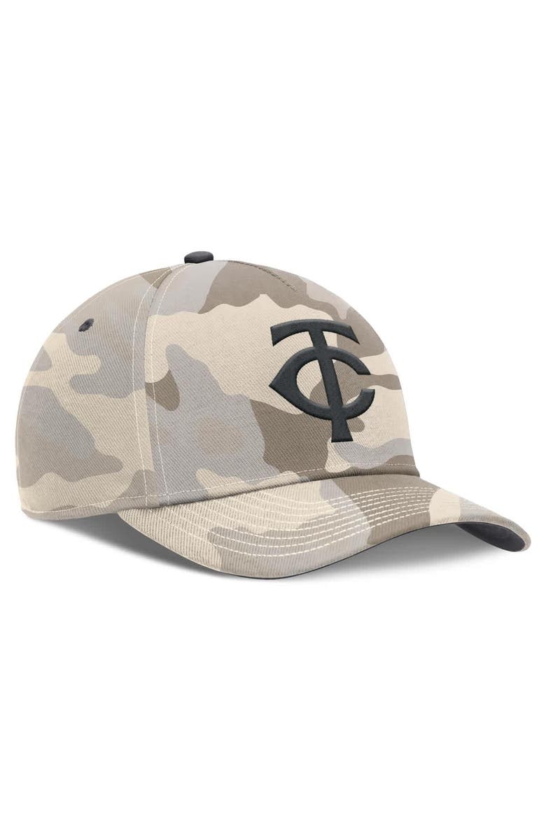 Nike Men's Nike Natural Minnesota Twins Camo Pack Rise Adjustable Hat, Alternate, color, Natural