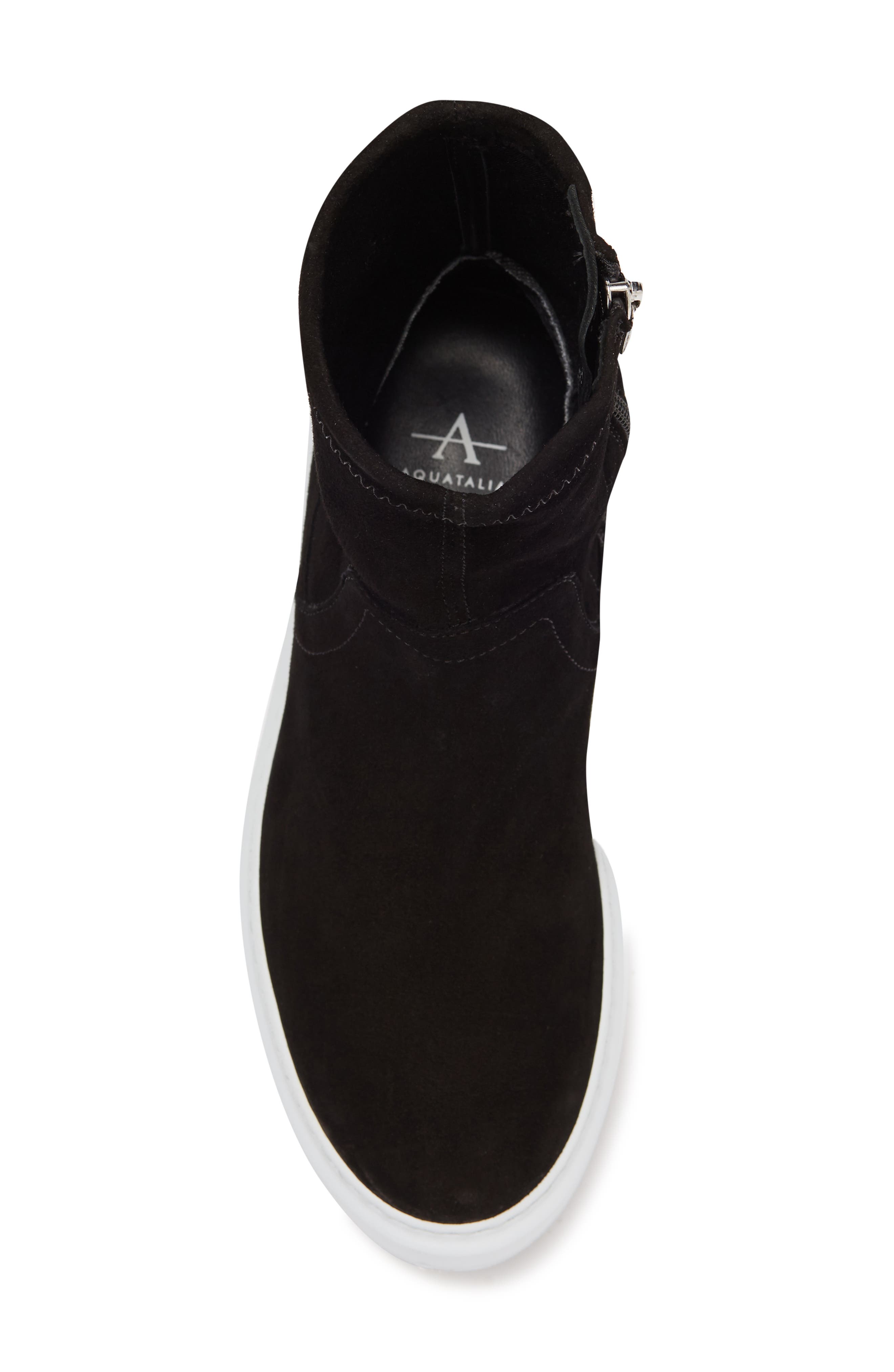 Aquatalia Laina Leather Sneaker Boot, Alternate, color, 