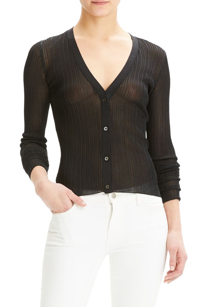 Theory Ribbed Cardigan, Main, color, 