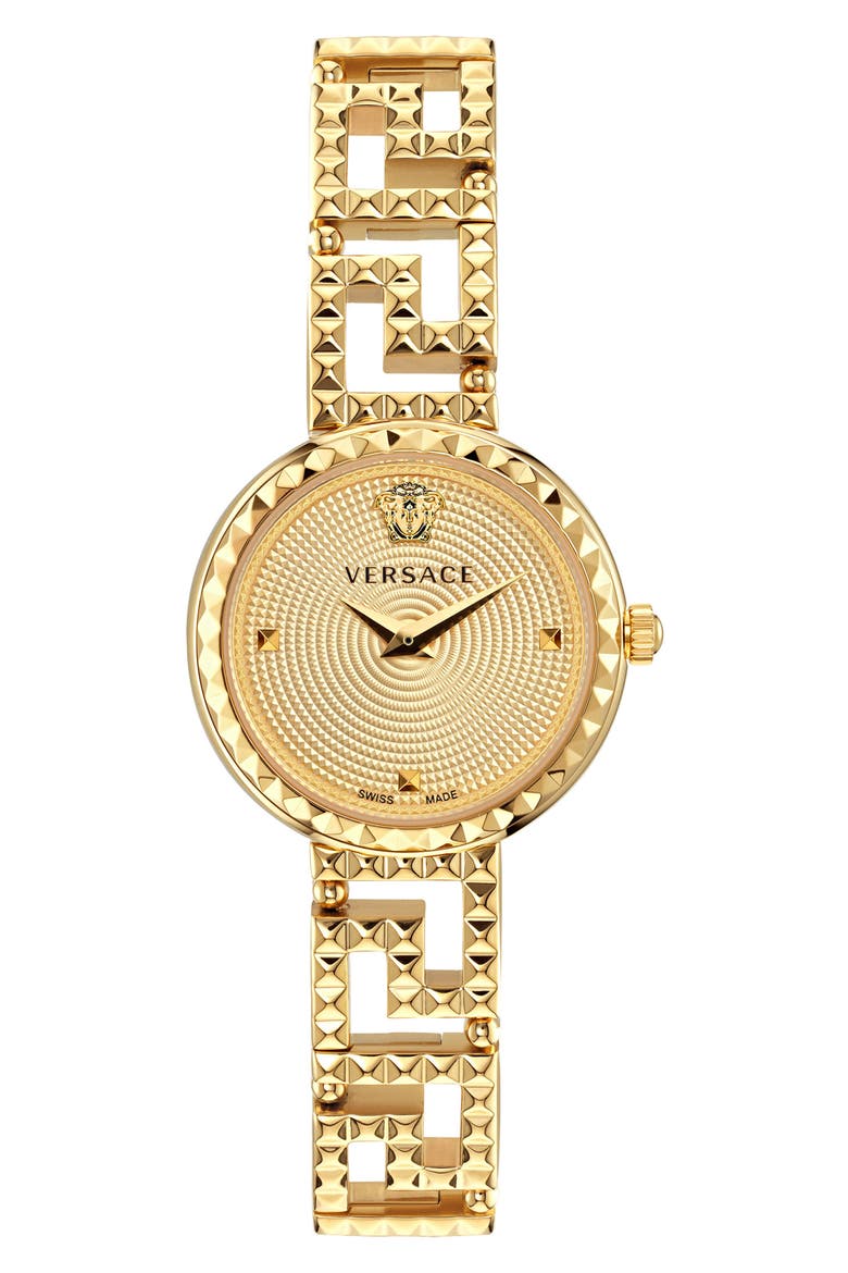 Greca Goddess Bracelet Watch, 28mm, Main, color, IP YELLOW GOLD