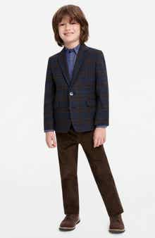 Brown Navy Two-Piece Cord Set