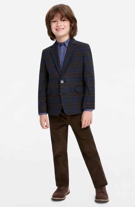 Brown Navy Two-Piece Cord Set