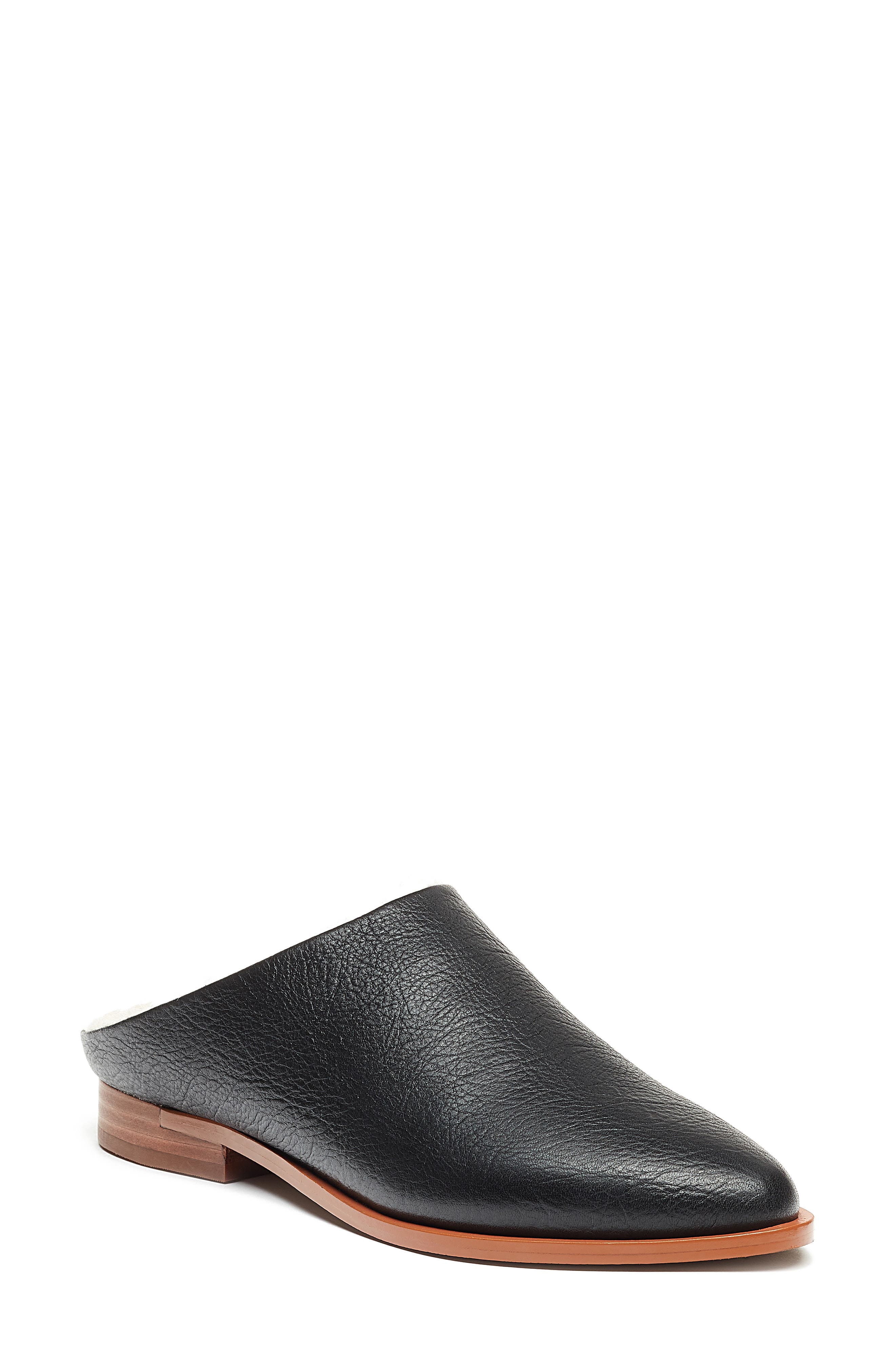 Kelsi Dagger Brooklyn Sail Faux Shearling Mule, Main, color, 