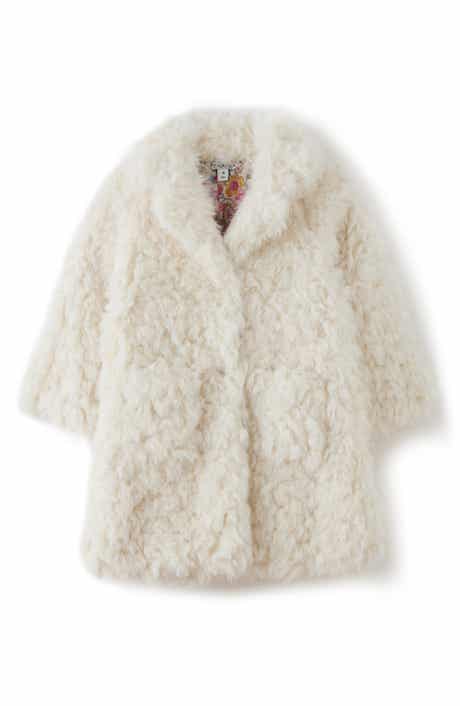 Kids' Sutton Faux Fur Teddy Bear Coat
