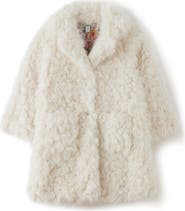 Pippa & Julie Kids' Sutton Faux Fur Teddy Bear Coat
