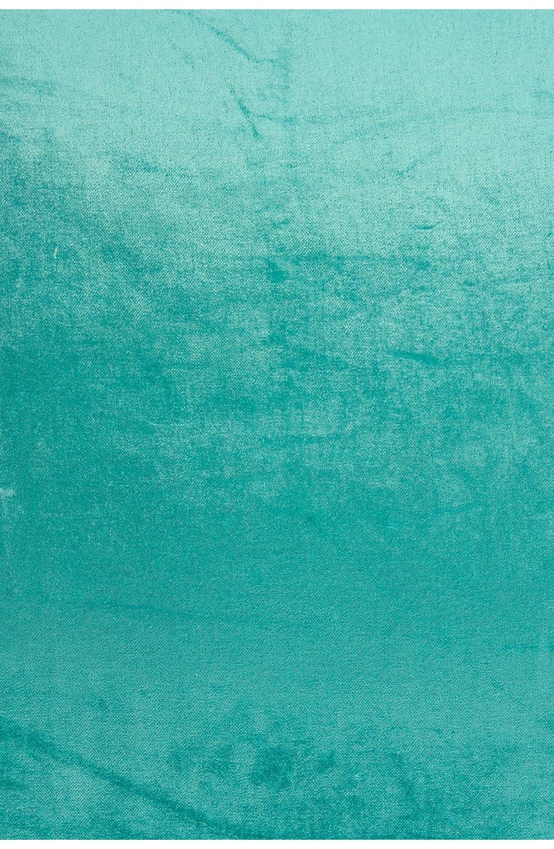 PARKLAND COLLECTION Camila Transitional Solid Pillow - 20" x 20" - Aqua, Alternate, color, Aqua