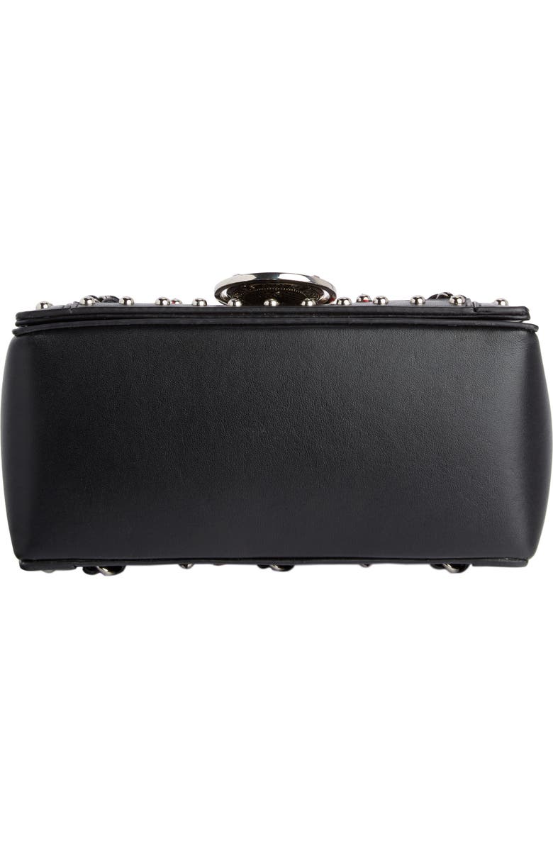 Balmain Baby Box Woven Leather Shoulder Bag, Alternate, color,