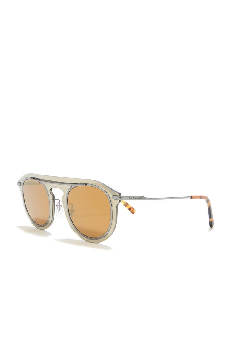 Dolce&Gabbana 48mm Round Sunglasses, Alternate, color,