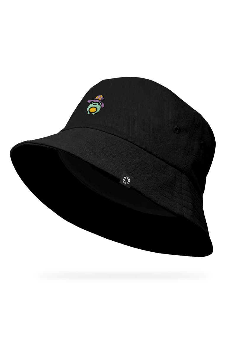 Dalix Sorcerer Frog Bucket Hat, Alternate, color, Black