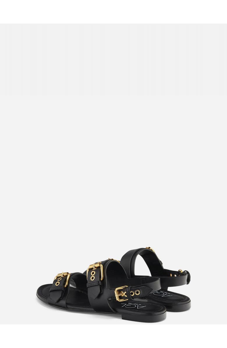 AGL Summer Multi Buckles Sandal, Alternate, color, Black Nappa