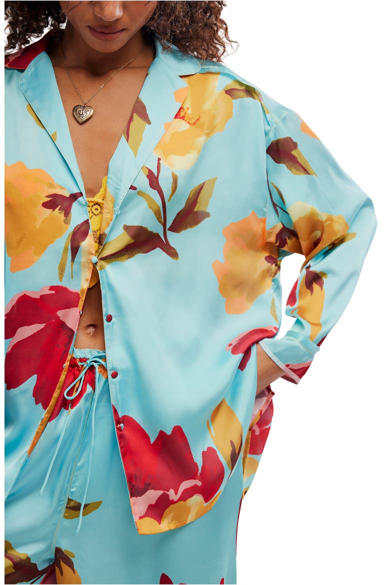 Dreamy Days Print Pajamas, Alternate, color, BLOOMRUSH PRINT