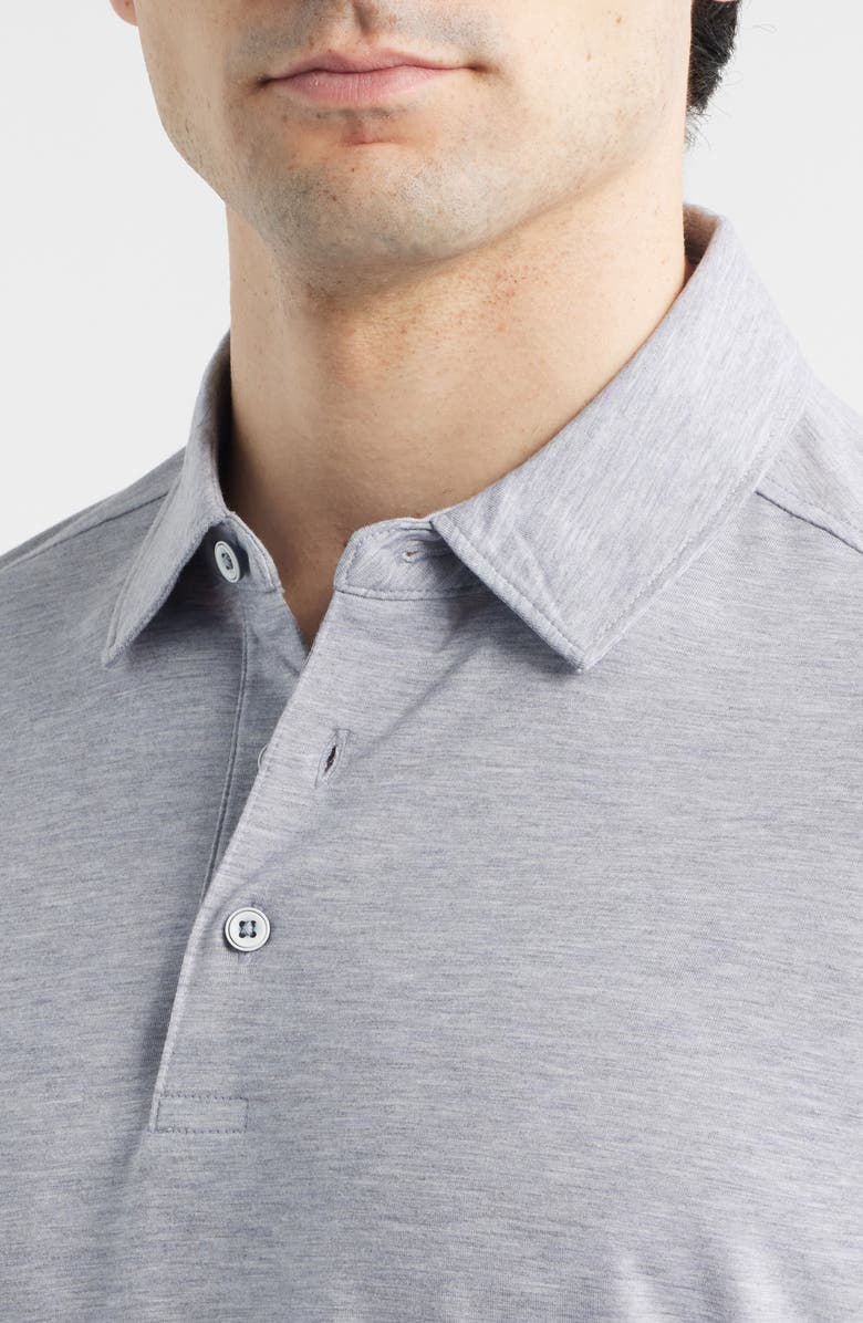 Johnston & Murphy XC Apex Heathered Performance Polo, Alternate, color, Gray Heather