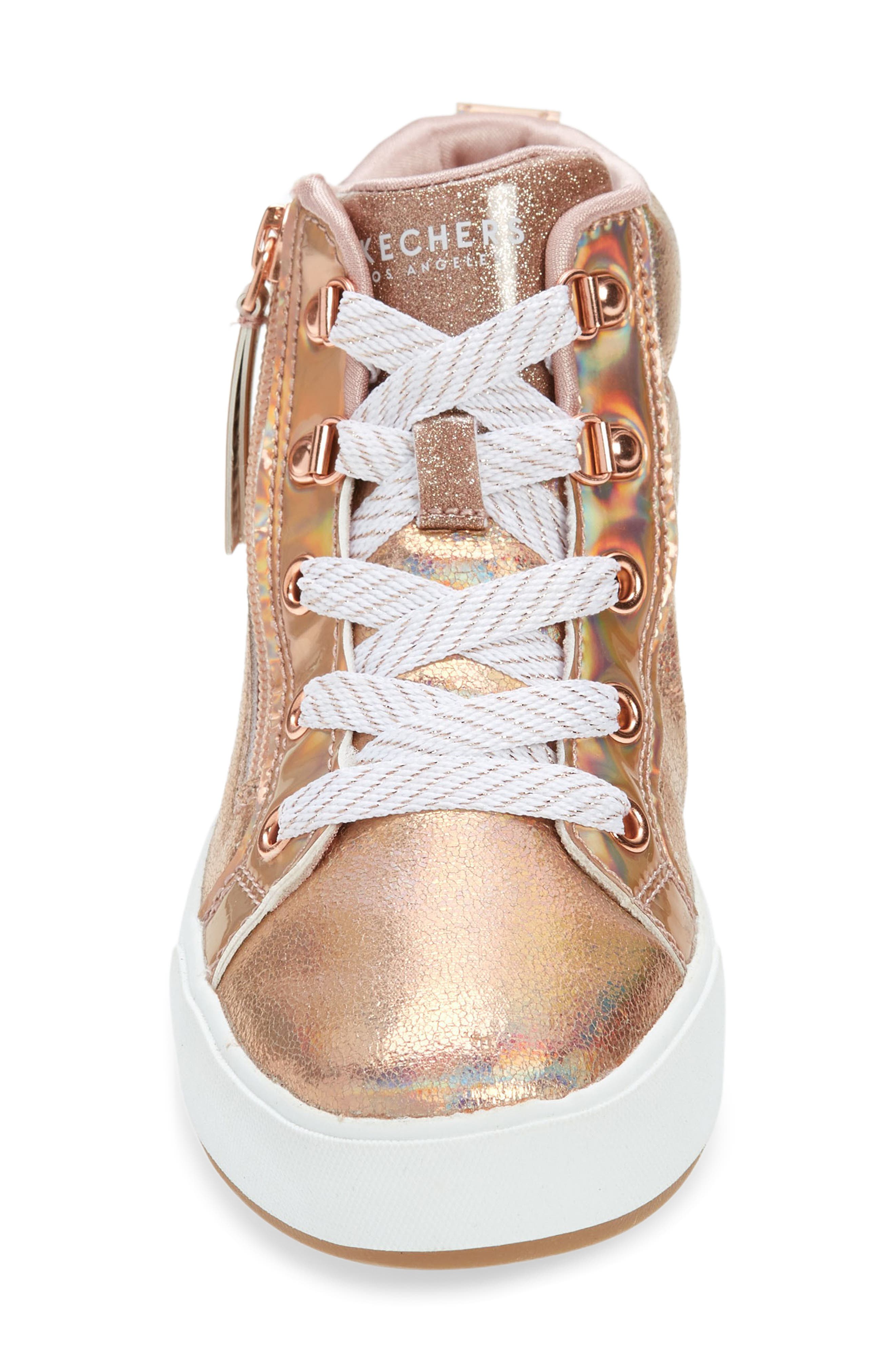SKECHERS Kids' Shoutouts Deluxe High-Top Sneaker, Alternate, color, 